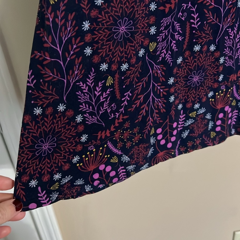 MATILDA JANE Navy Blue/Pink/Blue New Resolution Swing Style Dress, Size XL, GUC. - Picture 9 of 10
